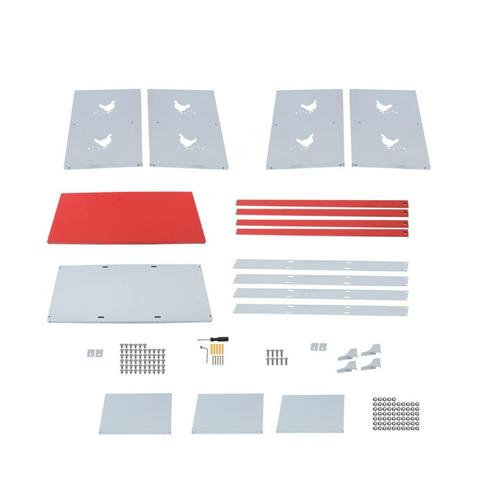 DURAFORCE Easy To Install Chicken Laying Boxes 6 Compartment Nesting Boxes For Chickens