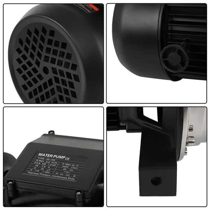 DURAFORCE 1.2HP 115V Shallow Well Jet Pump, Lawn Irrigation Pump for Home Farm Garden