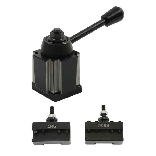 DURAFORCE OXA 250-000 Wedge Type Tool Post + 2 holders 001 002 Mini Lathe Swing Dia 8" New