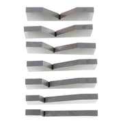 DURAFORCE 17 Pcs Precision 1/4 To 45 Degree Hardened Steel Angle Block Set Accuracy .0003"