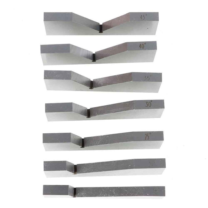 DURAFORCE 17 Pcs Precision 1/4 To 45 Degree Hardened Steel Angle Block Set Accuracy .0003"