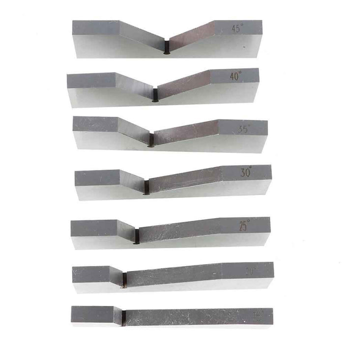 DURAFORCE 17 Pcs Precision 1/4 To 45 Degree Hardened Steel Angle Block Set Accuracy .0003"