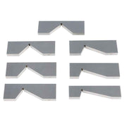DURAFORCE 17 Pcs Precision 1/4 To 45 Degree Hardened Steel Angle Block Set Accuracy .0003"