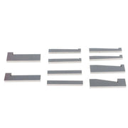 DURAFORCE 17 Pcs Precision 1/4 To 45 Degree Hardened Steel Angle Block Set Accuracy .0003"