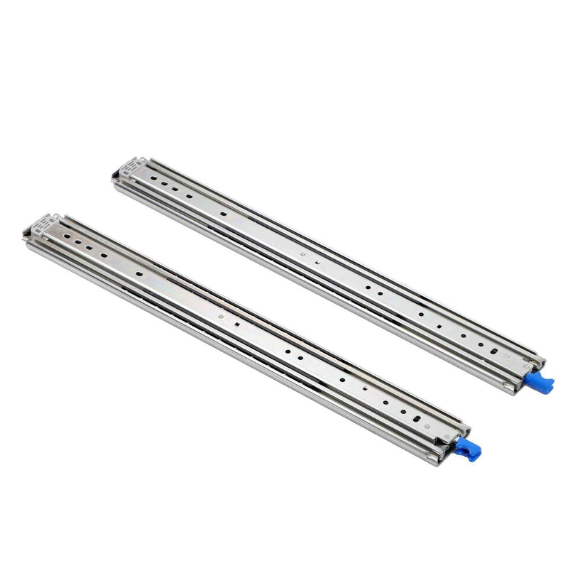 DURAFORCE 1 Pair Locking Drawer Slides 26 Inch Lock & Full Extension 500 lbs Load Capacity