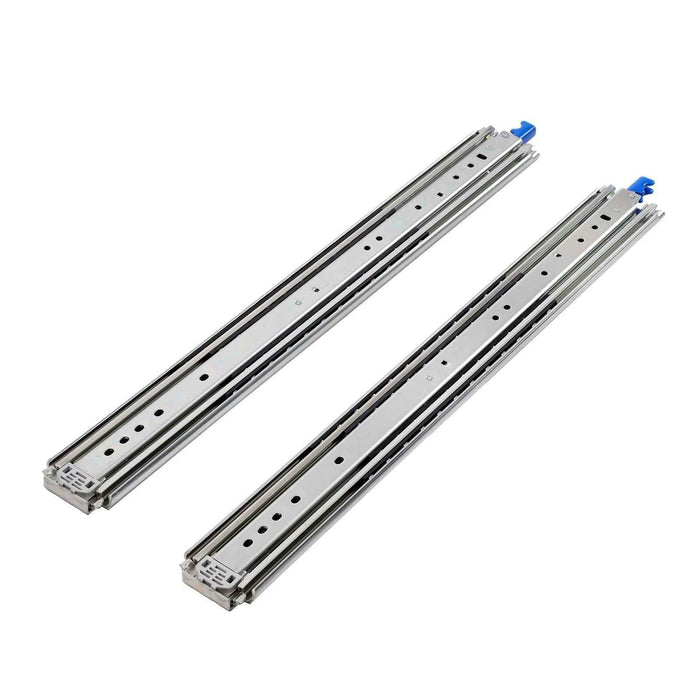 DURAFORCE 1 Pair Locking Drawer Slides 26 Inch Lock & Full Extension 500 lbs Load Capacity