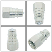 DURAFORCE 4Pcs Male Hydraulic Quick Coupler Plug AW32184 For John Deere 1023 1025
