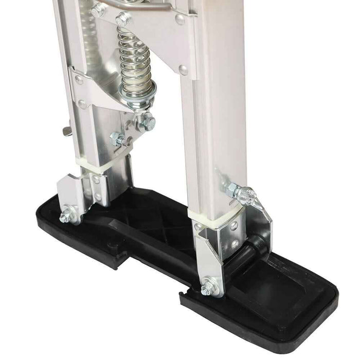 DURAFORCE 24-40Inch Aluminum Painter Taping Tool Silve Stilt Drywall Painting Stilts