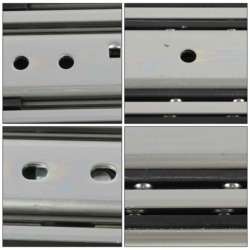 DURAFORCE 1 Pair Locking Drawer Slides 36 Inch Lock & Full Extension 500 lbs Load Capacity