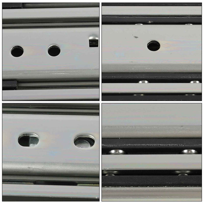 DURAFORCE 1 Pair Locking Drawer Slides 36 Inch Lock & Full Extension 500 lbs Load Capacity