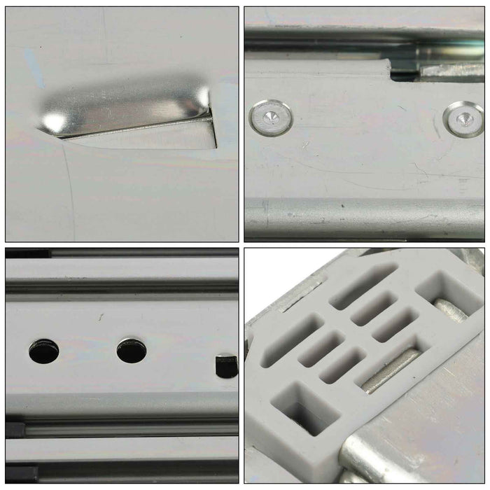 DURAFORCE 1 Pair Locking Drawer Slides 36 Inch Lock & Full Extension 500 lbs Load Capacity