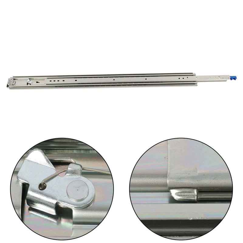 DURAFORCE 1 Pair Locking Drawer Slides 36 Inch Lock & Full Extension 500 lbs Load Capacity
