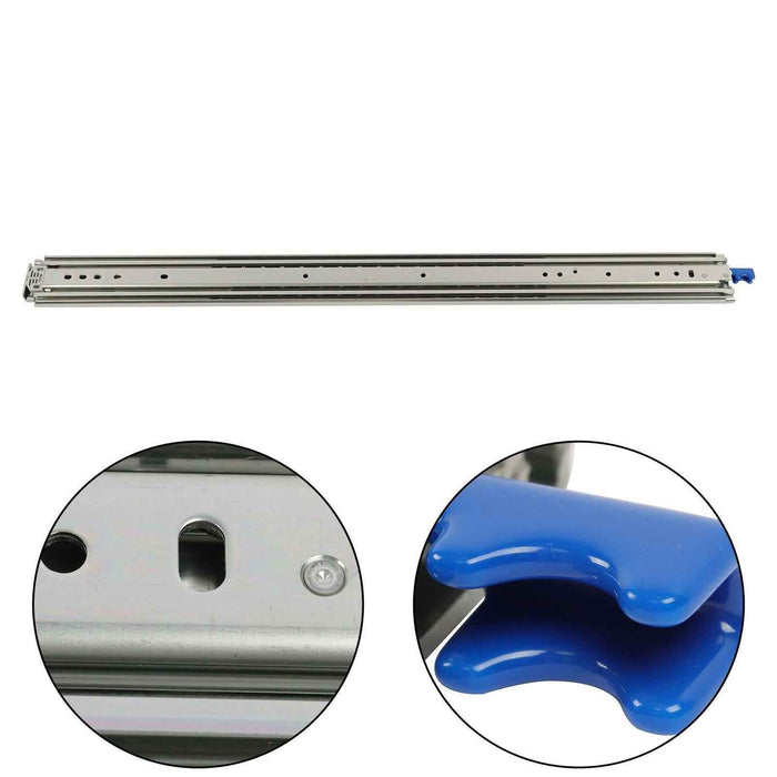 DURAFORCE 1 Pair Locking Drawer Slides 36 Inch Lock & Full Extension 500 lbs Load Capacity