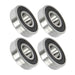 DURAFORCE 63//28-2RS 4Pcs Deep Groove Ball Bearing 28mm Inner 68mm Dia 18mm Bore Sealed