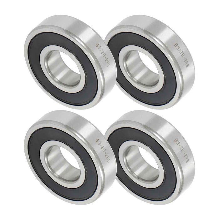 DURAFORCE 63//28-2RS 4Pcs Deep Groove Ball Bearing 28mm Inner 68mm Dia 18mm Bore Sealed