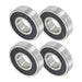 DURAFORCE 63//28-2RS 4Pcs Deep Groove Ball Bearing 28mm Inner 68mm Dia 18mm Bore Sealed