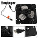 DURAFORCE 10" Exhaust Fan Ventilation Extractor Wall-Mounted Square Blower With Insect Net