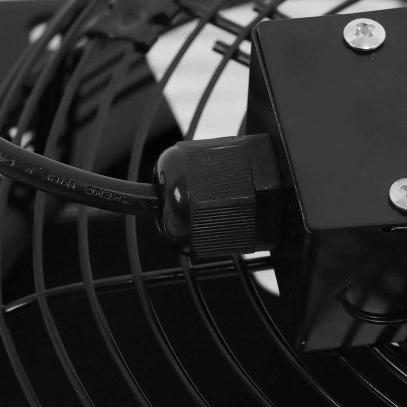 DURAFORCE 10" Exhaust Fan Ventilation Extractor Wall-Mounted Square Blower With Insect Net