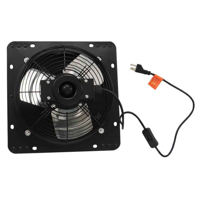 DURAFORCE 10" Exhaust Fan Ventilation Extractor Wall-Mounted Square Blower With Insect Net