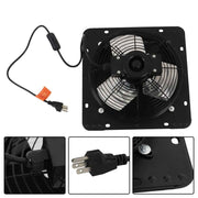 DURAFORCE 10" Exhaust Fan Ventilation Extractor Wall-Mounted Square Blower With Insect Net