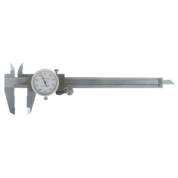 DURAFORCE 3 × SHOCKPROOF 6" STAINLESS STEEL DIAL CALIPER. 001" OF ONE INCH.