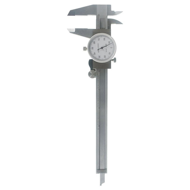 DURAFORCE 3 × SHOCKPROOF 6" STAINLESS STEEL DIAL CALIPER. 001" OF ONE INCH.