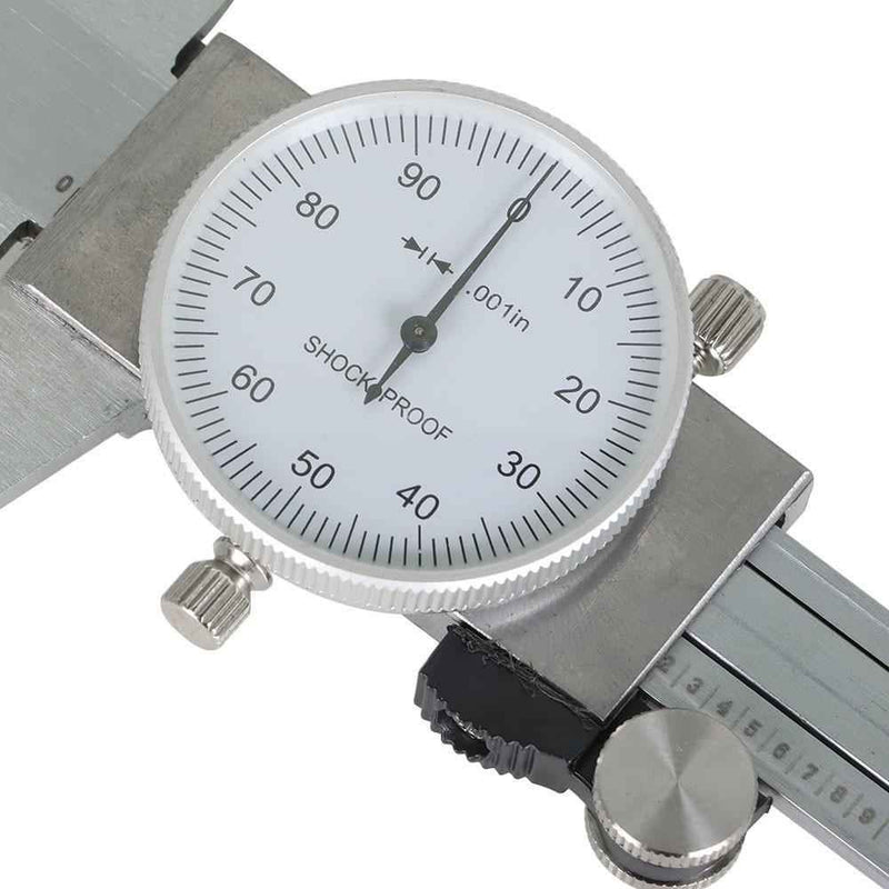 DURAFORCE 3 × SHOCKPROOF 6" STAINLESS STEEL DIAL CALIPER. 001" OF ONE INCH.