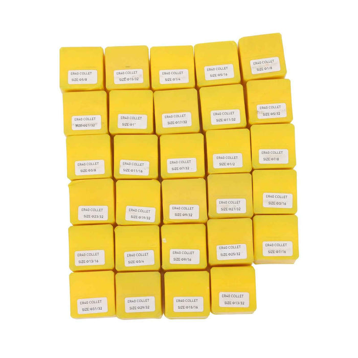 DURAFORCE 29Pack High Precision ER40 Spring Collet Set CNC Chuck Bit Holder Tool New