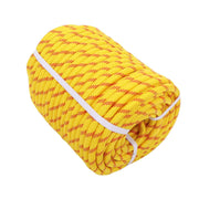 DURAFORCE 1/2" × 200' Yellow & Red Polyester Braided Hiking Camping Rope 48 Strand