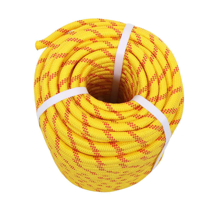 DURAFORCE 1/2" × 200' Yellow & Red Polyester Braided Hiking Camping Rope 48 Strand