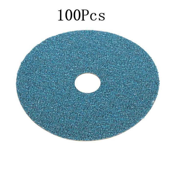 DURAFORCE 100Pcs 4.5" × 7/8" 36 Grit Zirconia Resin Fiber Disc Grinding & Sanding Discs