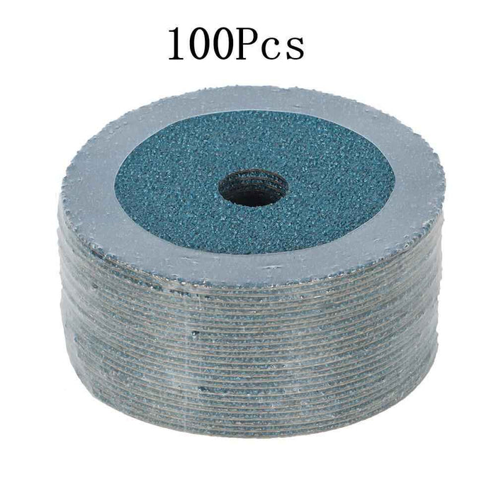 DURAFORCE 100Pcs 4.5" × 7/8" 36 Grit Zirconia Resin Fiber Disc Grinding & Sanding Discs