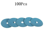DURAFORCE 100Pcs 4.5" × 7/8" 36 Grit Zirconia Resin Fiber Disc Grinding & Sanding Discs