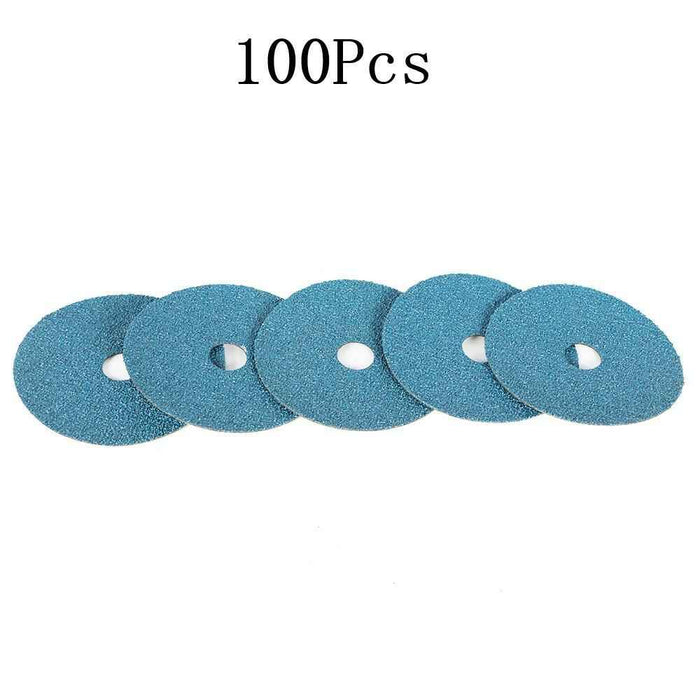 DURAFORCE 100Pcs 4.5" × 7/8" 36 Grit Zirconia Resin Fiber Disc Grinding & Sanding Discs