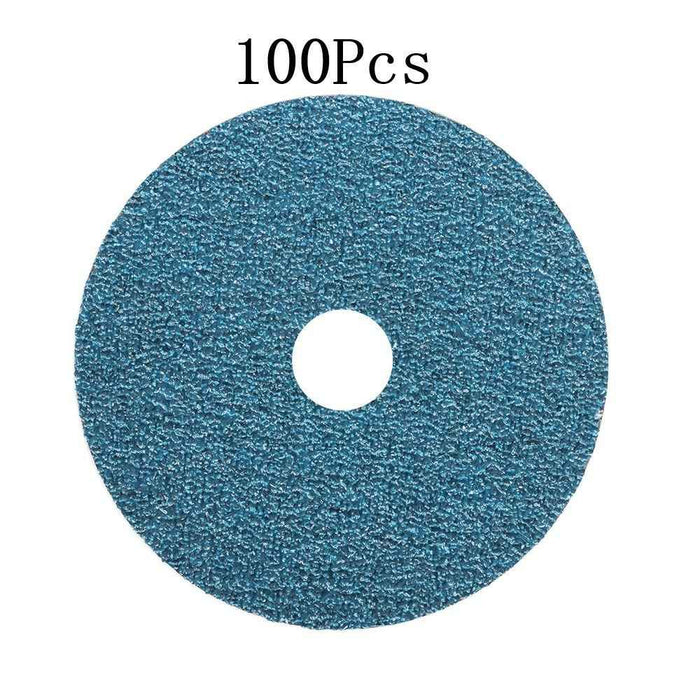 DURAFORCE 100Pcs 4.5" × 7/8" 36 Grit Zirconia Resin Fiber Disc Grinding & Sanding Discs