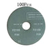 DURAFORCE 100Pcs 4.5" × 7/8" 36 Grit Zirconia Resin Fiber Disc Grinding & Sanding Discs