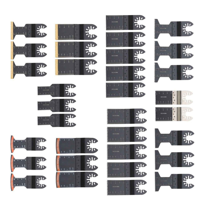 DURAFORCE 37Pack Universal Quick Release Oscillating Tool Blade Wood & Plastic Saw Blades