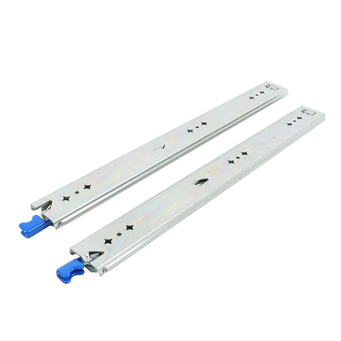 DURAFORCE 1 Pair Locking Drawer Slides 20 Inch Lock & Full Extension 500 lbs Load Capacity