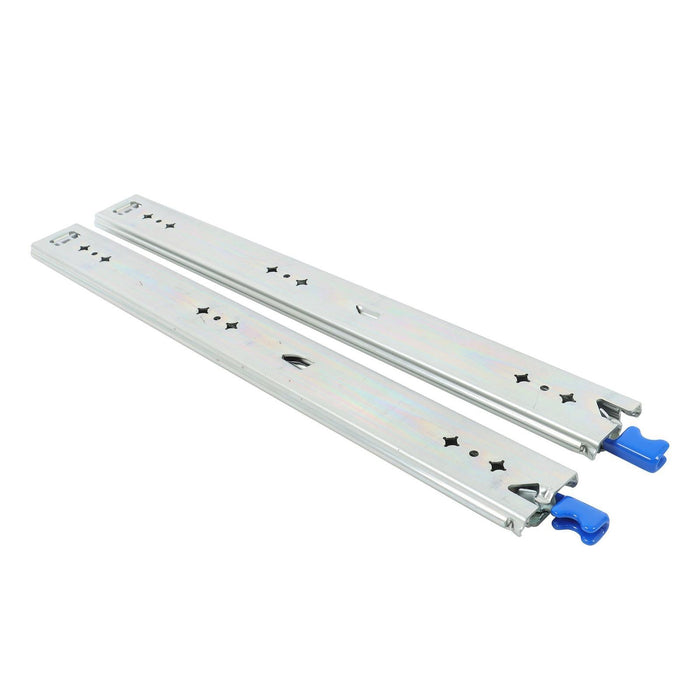 DURAFORCE 1 Pair Locking Drawer Slides 20 Inch Lock & Full Extension 500 lbs Load Capacity