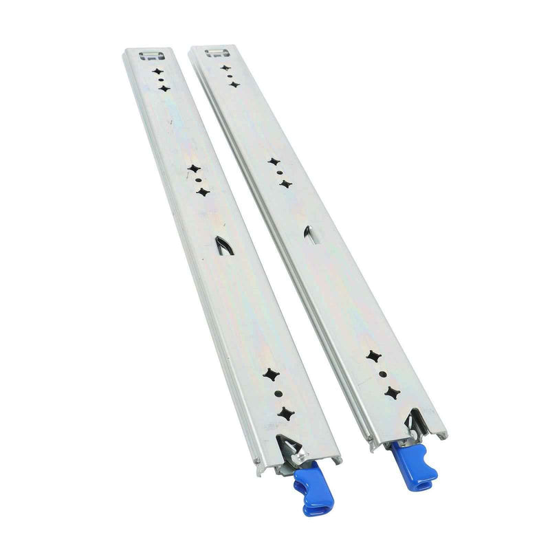 DURAFORCE 1 Pair Locking Drawer Slides 20 Inch Lock & Full Extension 500 lbs Load Capacity