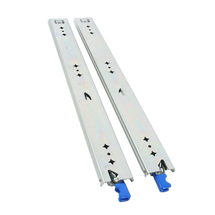 DURAFORCE 1 Pair Locking Drawer Slides 20 Inch Lock & Full Extension 500 lbs Load Capacity