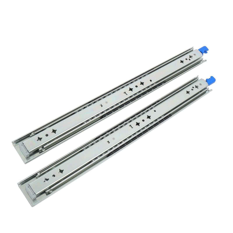 DURAFORCE 1 Pair Locking Drawer Slides 20 Inch Lock & Full Extension 500 lbs Load Capacity