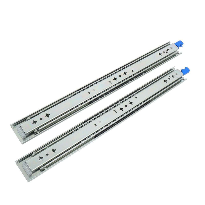 DURAFORCE 1 Pair Locking Drawer Slides 20 Inch Lock & Full Extension 500 lbs Load Capacity