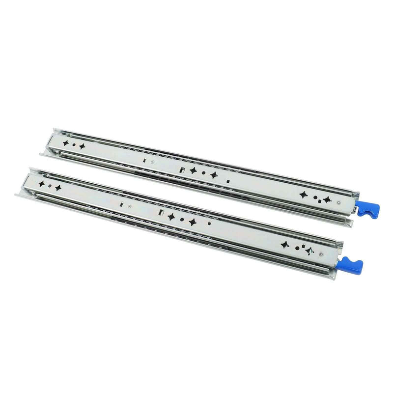 DURAFORCE 1 Pair Locking Drawer Slides 20 Inch Lock & Full Extension 500 lbs Load Capacity