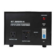 DURAFORCE Voltage Converter Transformer 3000W Step Up/Down 110V To 220V/220V To 110V