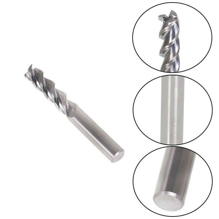 DURAFORCE 1/2" 3 Flute Long Length 2" LOC Carbide End Mill 4" Overall Length