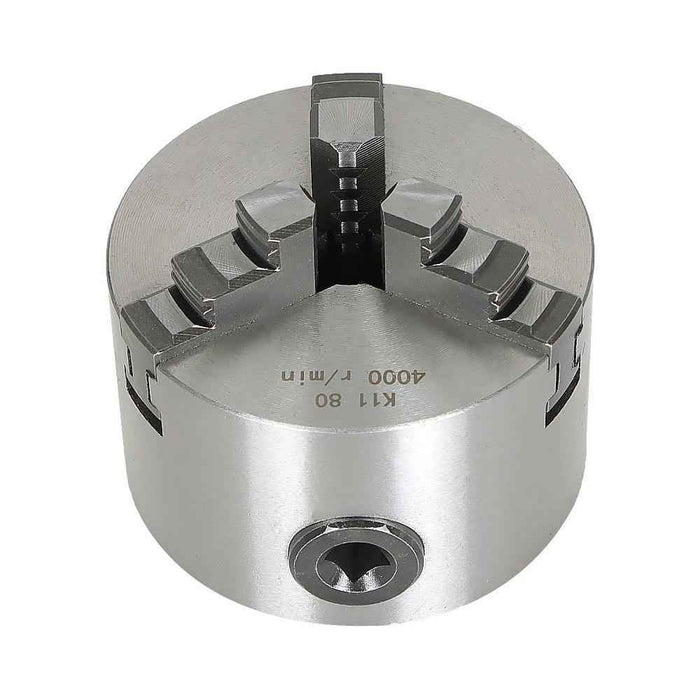 DURAFORCE 3In K11-80 80mm Lathe Chuck 3 Jaw Self-Centering Milling Machine CNC Chuck