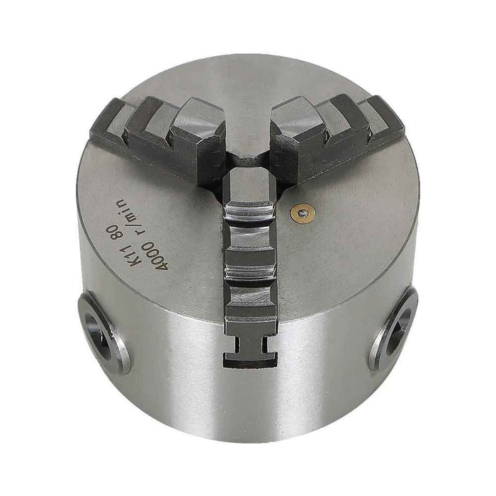 DURAFORCE 3In K11-80 80mm Lathe Chuck 3 Jaw Self-Centering Milling Machine CNC Chuck