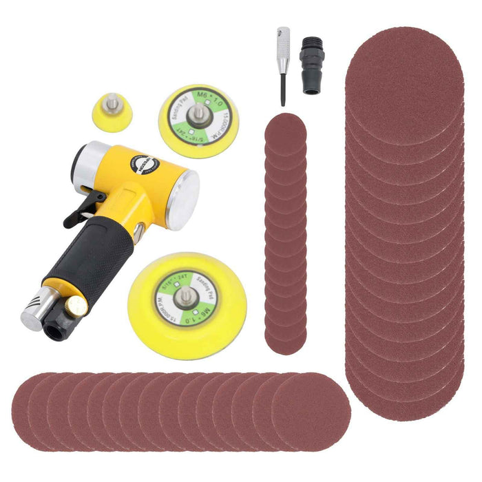 DURAFORCE Random Orbital Air Sander Mini Pneumatic Sander 1 "2" 3 " for Auto Body Work