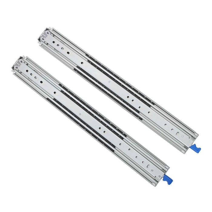 DURAFORCE 1 Pair Locking Drawer Slides 24 Inch Lock & Full Extension 500 lbs Load Capacity